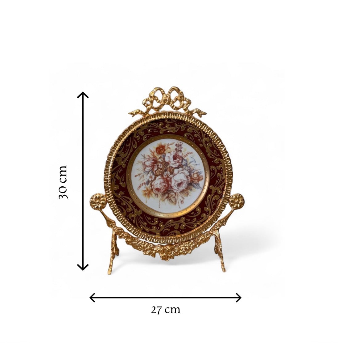 Gold-Plated Bordeaux Garniture Set: The Crimson Collection