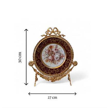Gold-Plated Bordeaux Garniture Set: The Crimson Collection