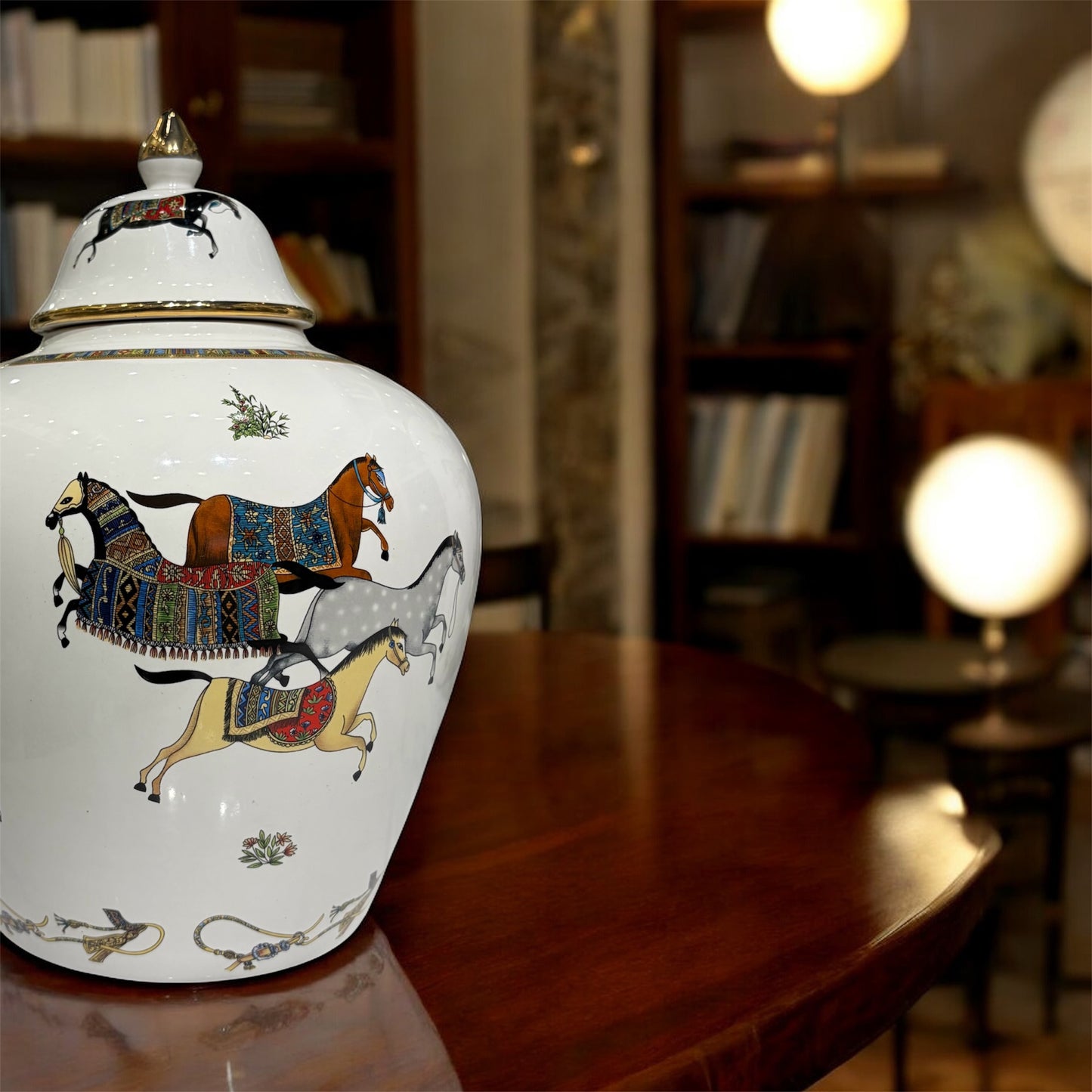 Regal Horseman Ginger Jars