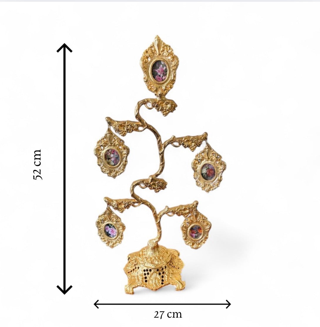 Gold-Plated Ancestry Tree Frame: The Royal Keepsake