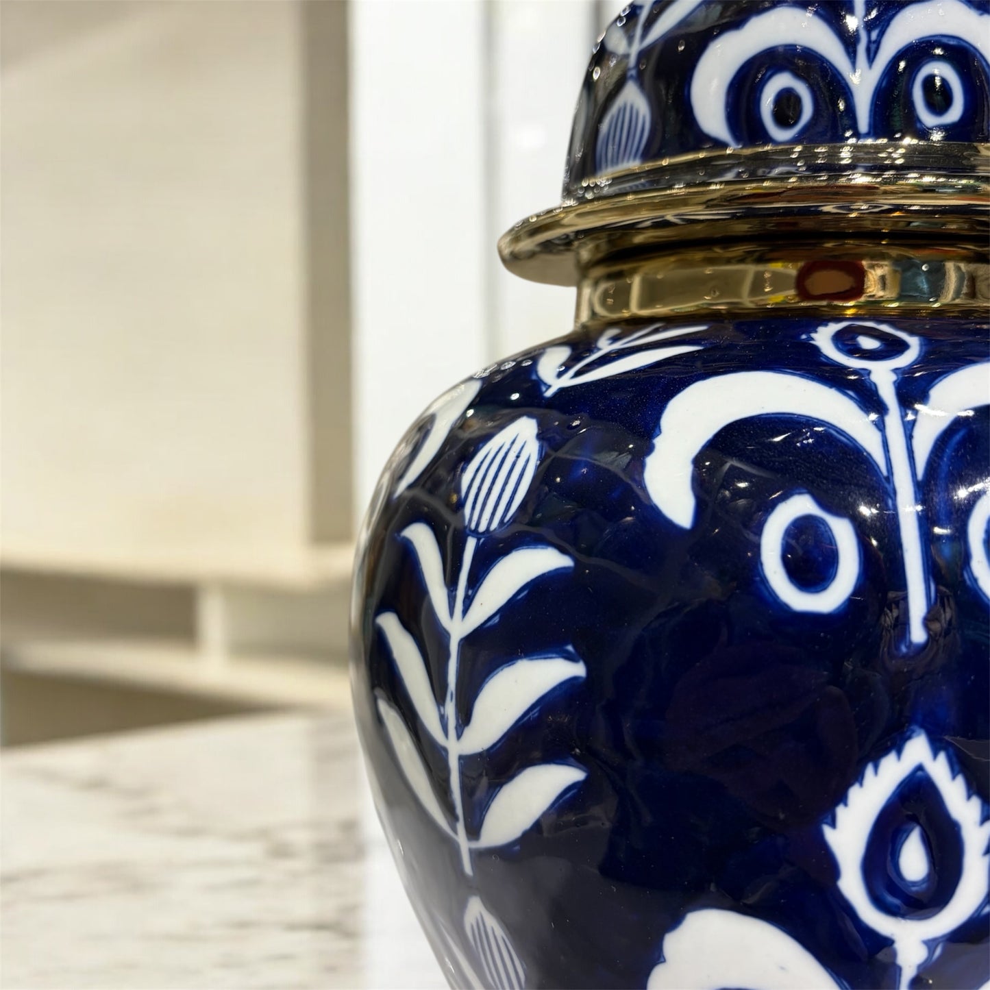 Royal Indigo Heritage Vases – Set of Two